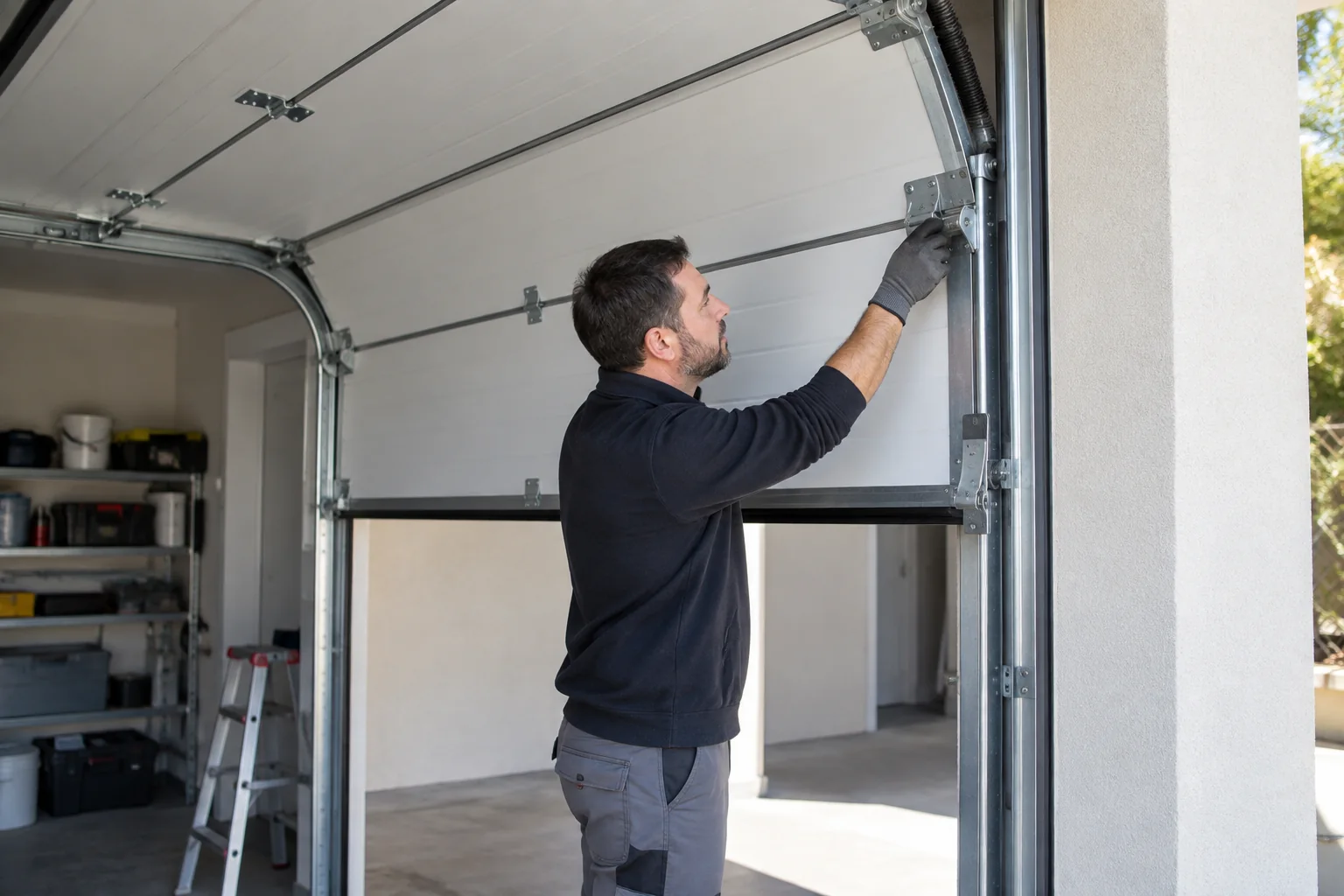 Detalle de puertas seccionales, tu mejor opción para la puerta automática en Alicante